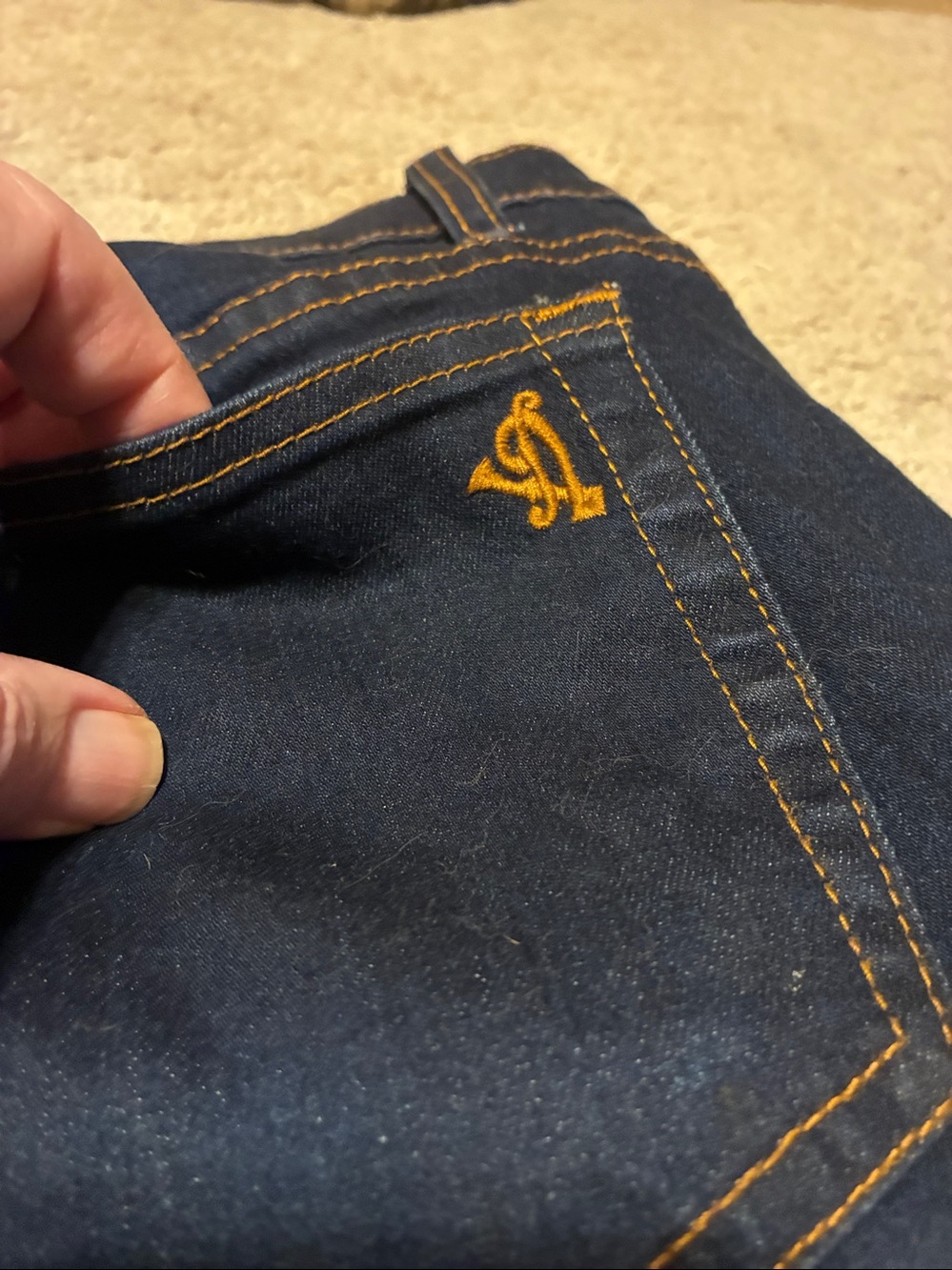 VIP Navy Ripped Skinny Jeans - Picture 9 of 14